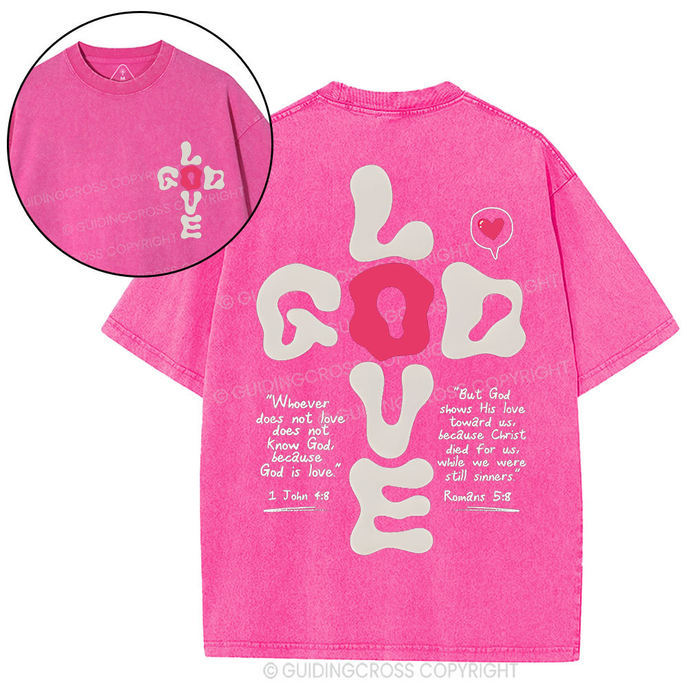 God Love Christian Washed T-Shirt