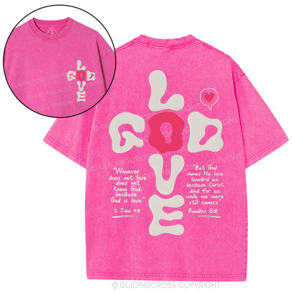 God Love Christian Washed T-Shirt