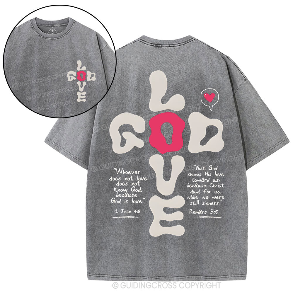 God Love Christian Washed T-Shirt