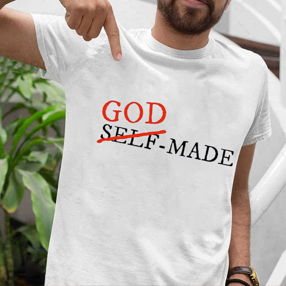 God Made Not Self Made Christian T-Shirt