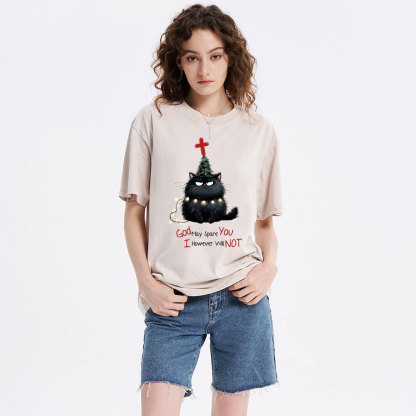 God May Spare You  Christian Washed T-Shirt