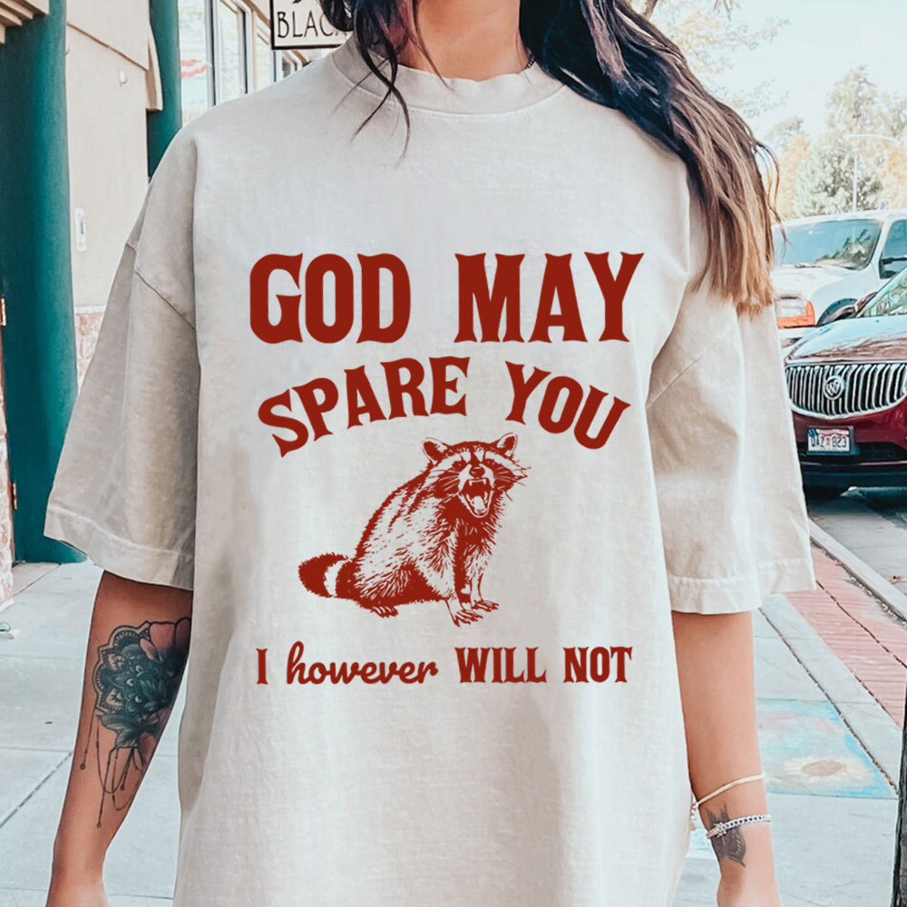 God May Spare You Christian Washed T-Shirt