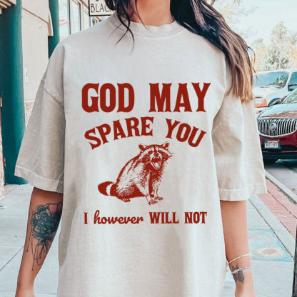 God May Spare You Christian Washed T-Shirt