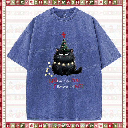 God May Spare You  Christian Washed T-Shirt