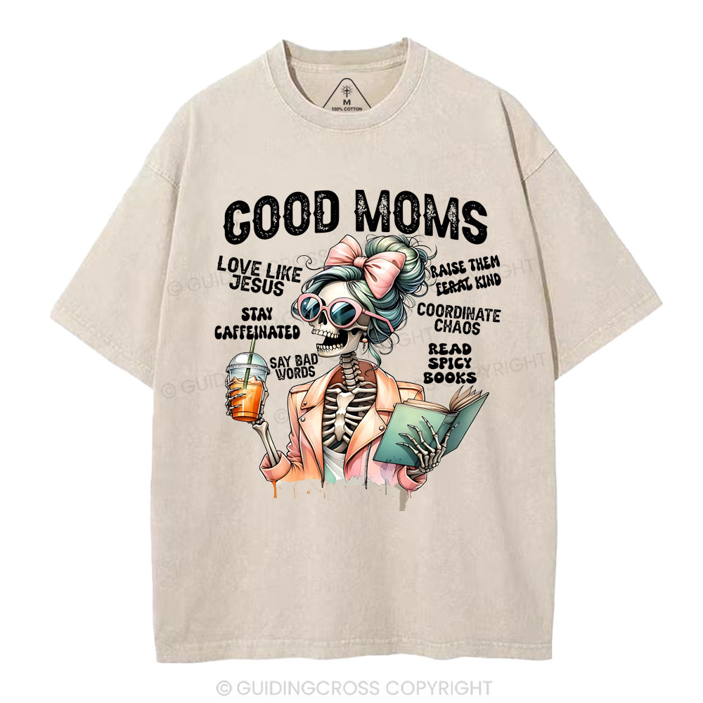 God Moms Christian Washed T-Shirt
