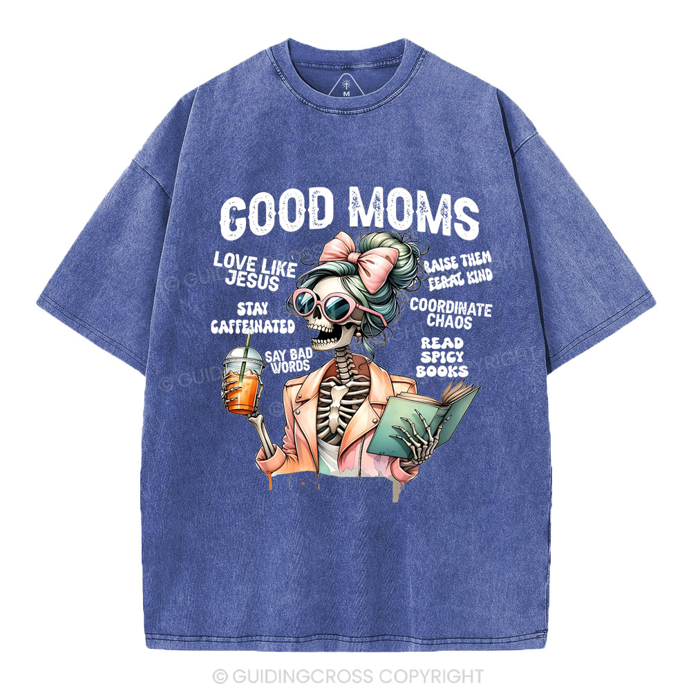 God Moms Christian Washed T-Shirt
