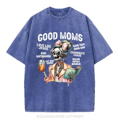 God Moms Christian Washed T-Shirt