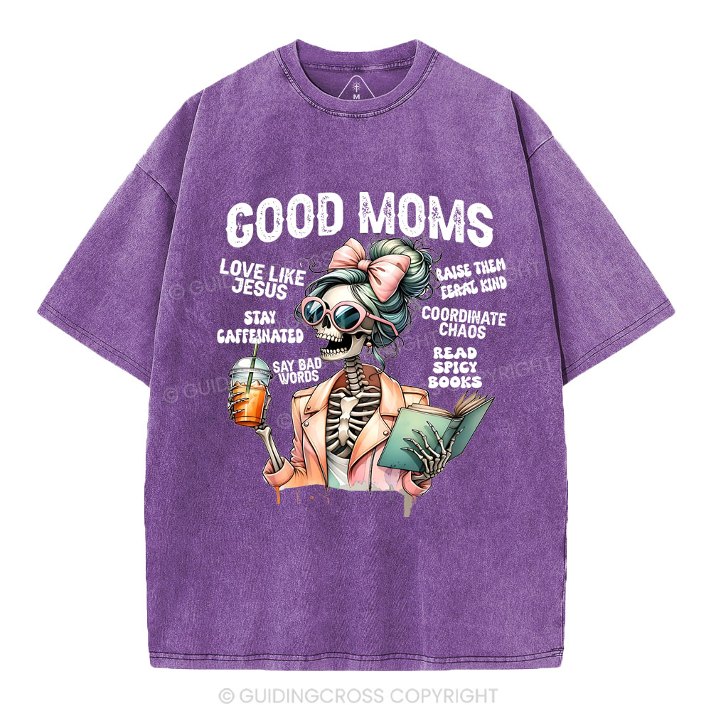 God Moms Christian Washed T-Shirt