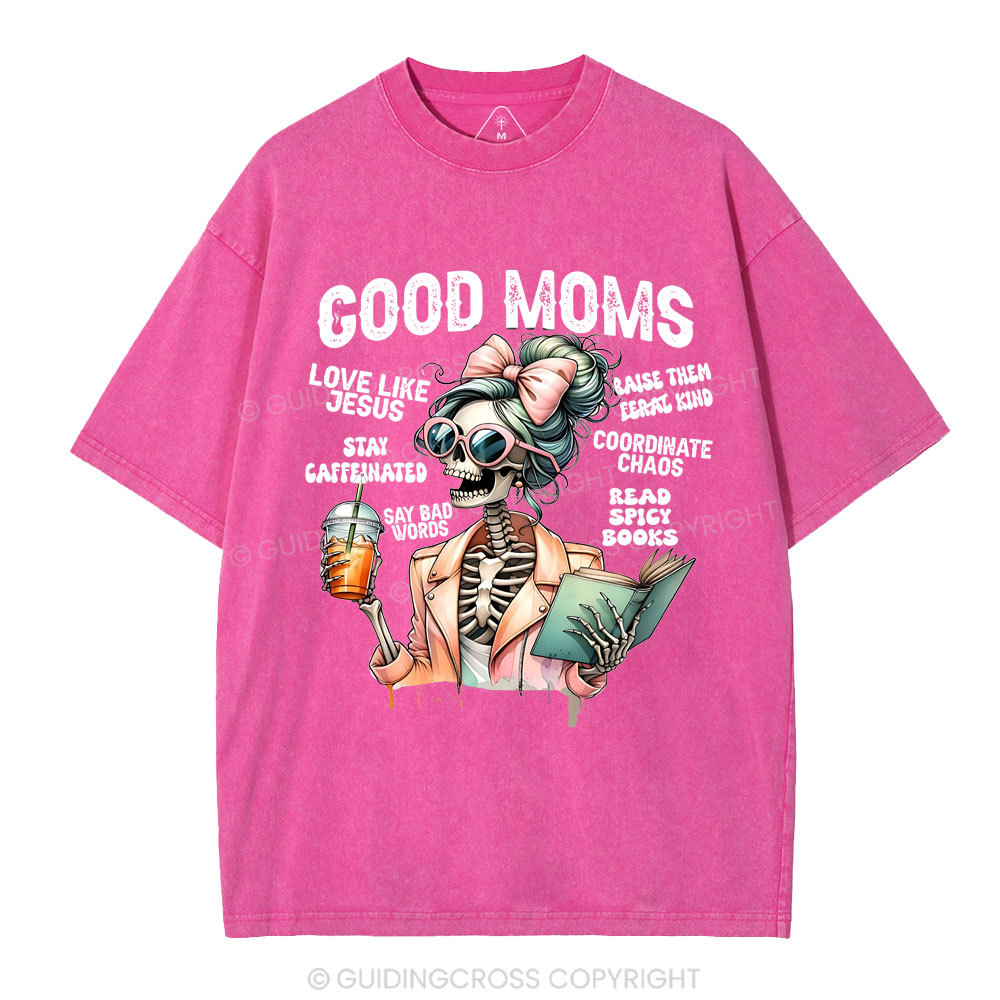 God Moms Christian Washed T-Shirt
