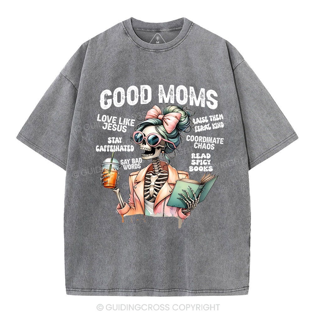 God Moms Christian Washed T-Shirt