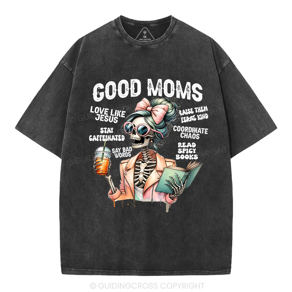 God Moms Christian Washed T-Shirt