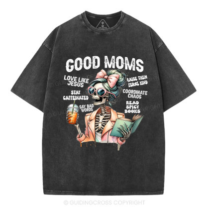 God Moms Christian Washed T-Shirt