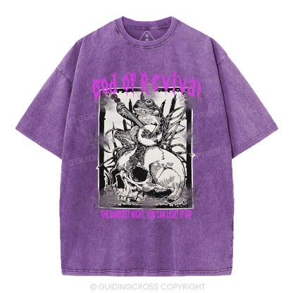 God Of Revival Christian Washed T-Shirt