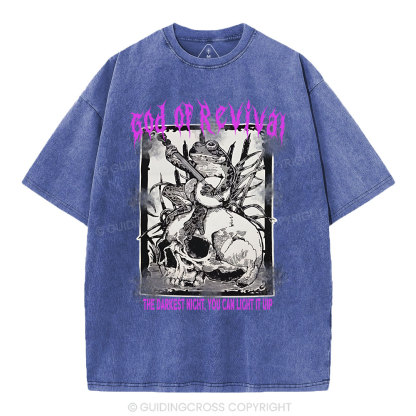 God Of Revival Christian Washed T-Shirt