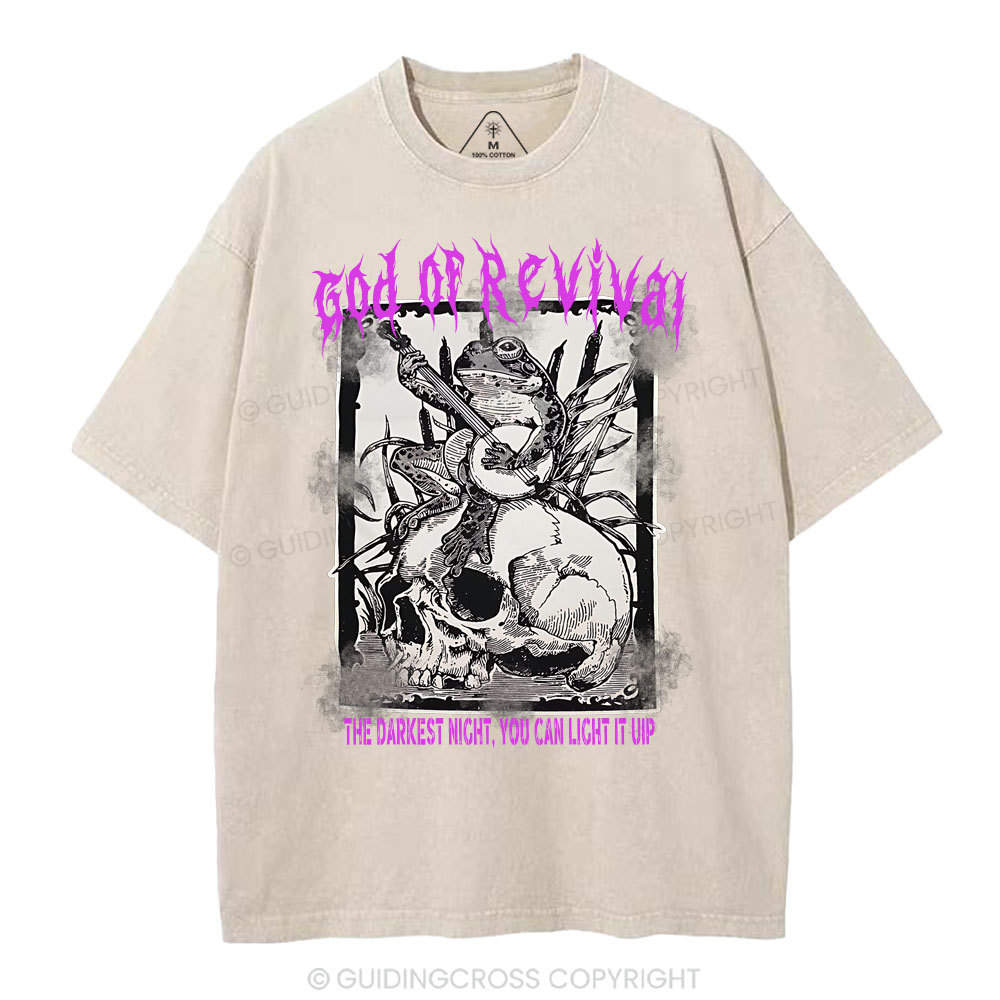 God Of Revival Christian Washed T-Shirt