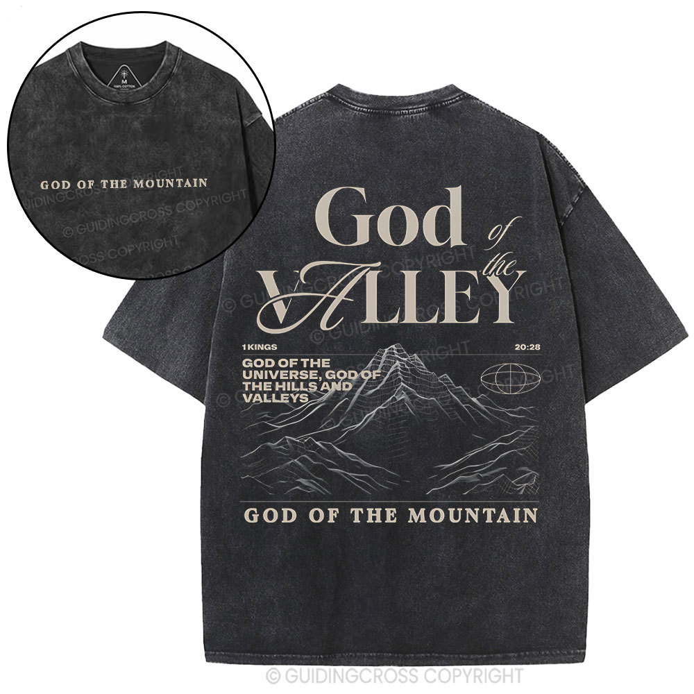 God Of The Valley Christian Washed T-Shirt