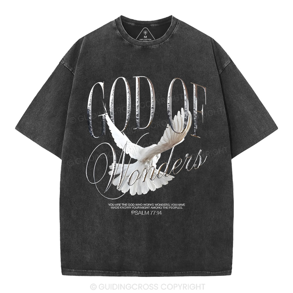 God Of Wonder Christian Washed T-Shirt