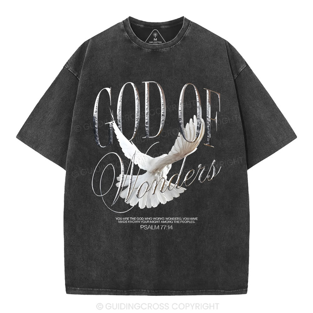 God Of Wonder Christian Washed T-Shirt