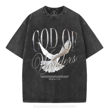 God Of Wonder Christian Washed T-Shirt