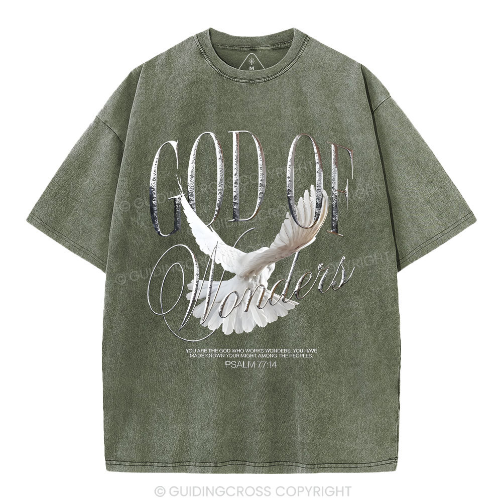 God Of Wonder Christian Washed T-Shirt