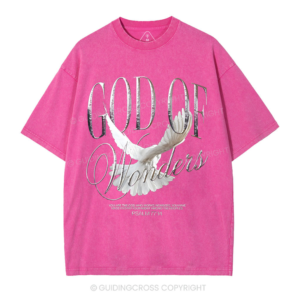 God Of Wonder Christian Washed T-Shirt