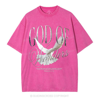 God Of Wonder Christian Washed T-Shirt