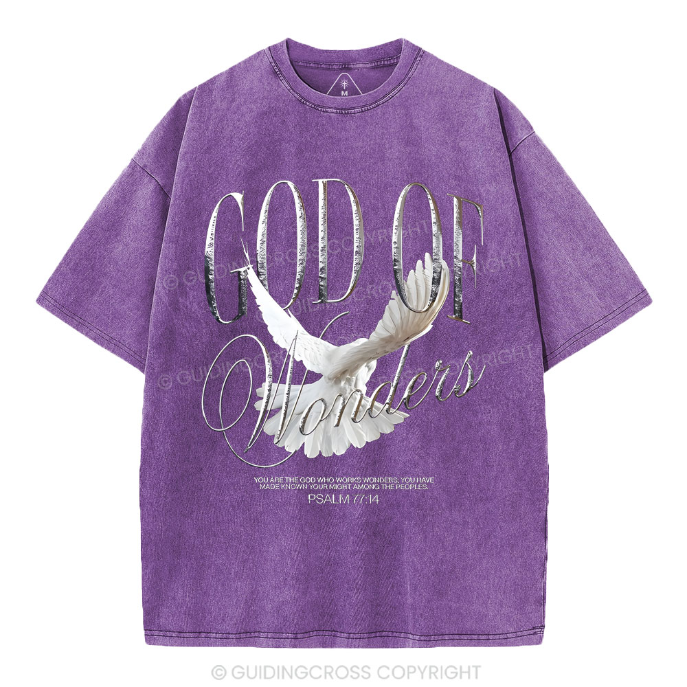 God Of Wonder Christian Washed T-Shirt