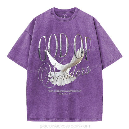 God Of Wonder Christian Washed T-Shirt