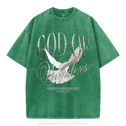 God Of Wonder Christian Washed T-Shirt