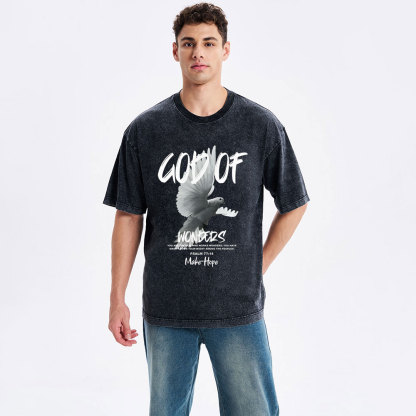 God Of Wonders Christian Washed T-Shirt