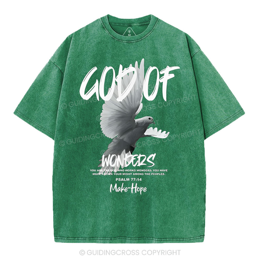 God Of Wonders Christian Washed T-Shirt
