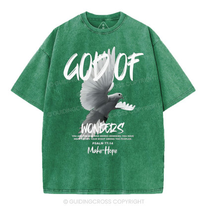 God Of Wonders Christian Washed T-Shirt