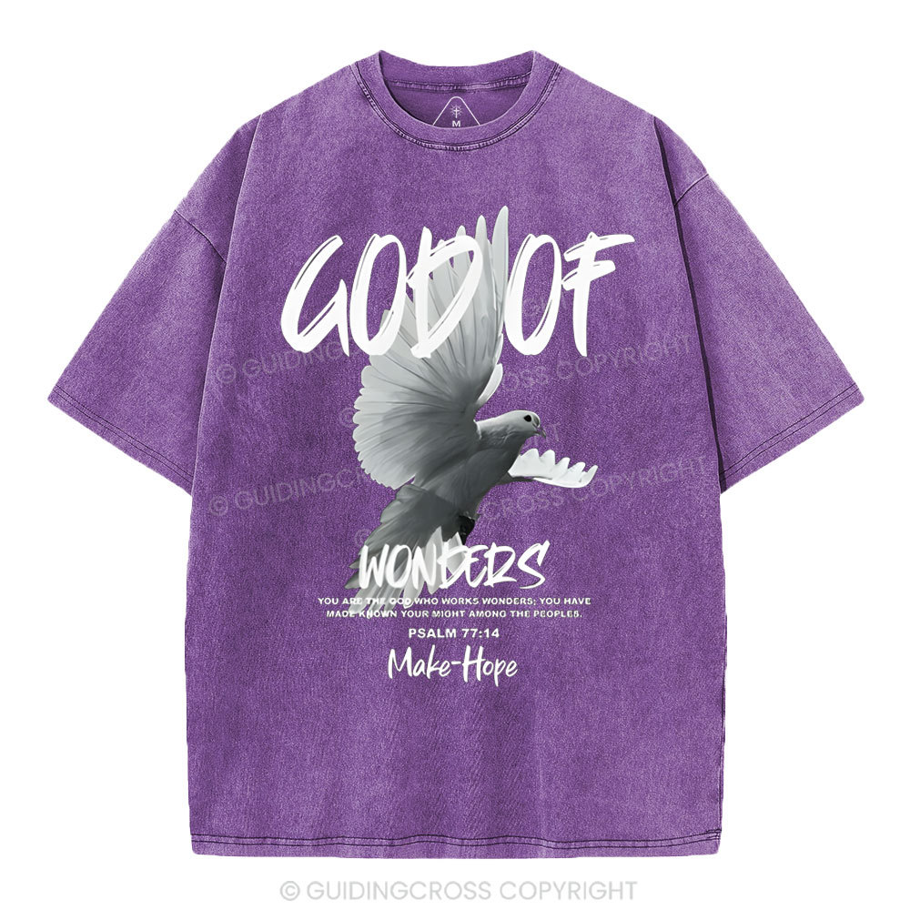 God Of Wonders Christian Washed T-Shirt