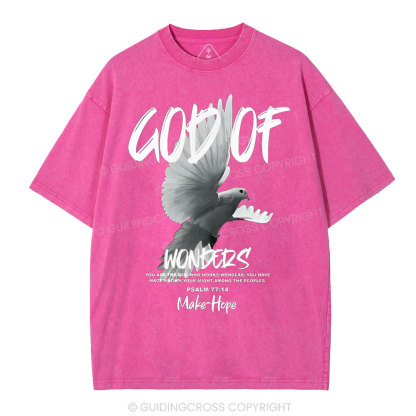 God Of Wonders Christian Washed T-Shirt