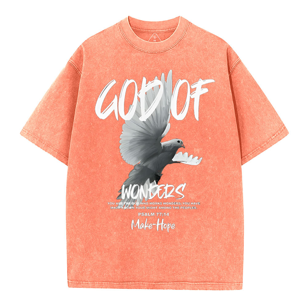 God Of Wonders Christian Washed T-Shirt
