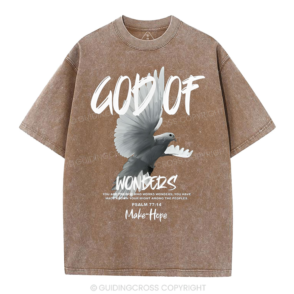 God Of Wonders Christian Washed T-Shirt