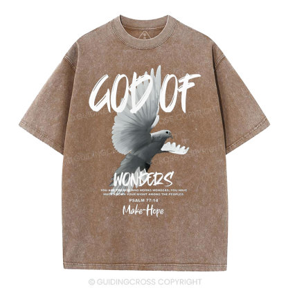God Of Wonders Christian Washed T-Shirt