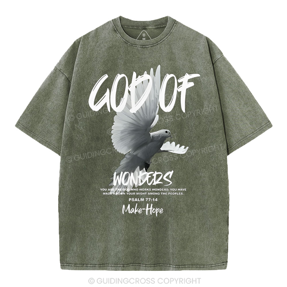God Of Wonders Christian Washed T-Shirt