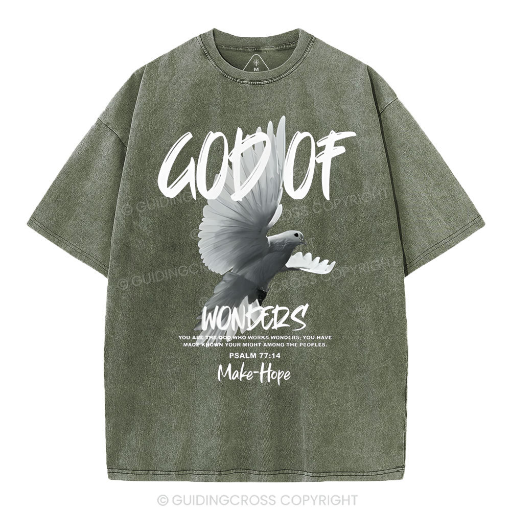 God Of Wonders Christian Washed T-Shirt
