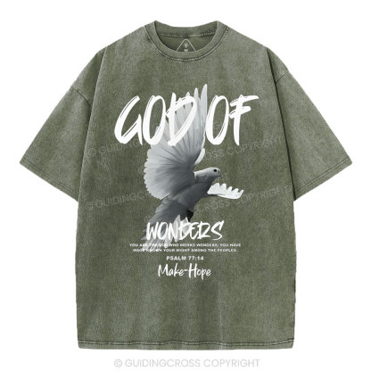 God Of Wonders Christian Washed T-Shirt