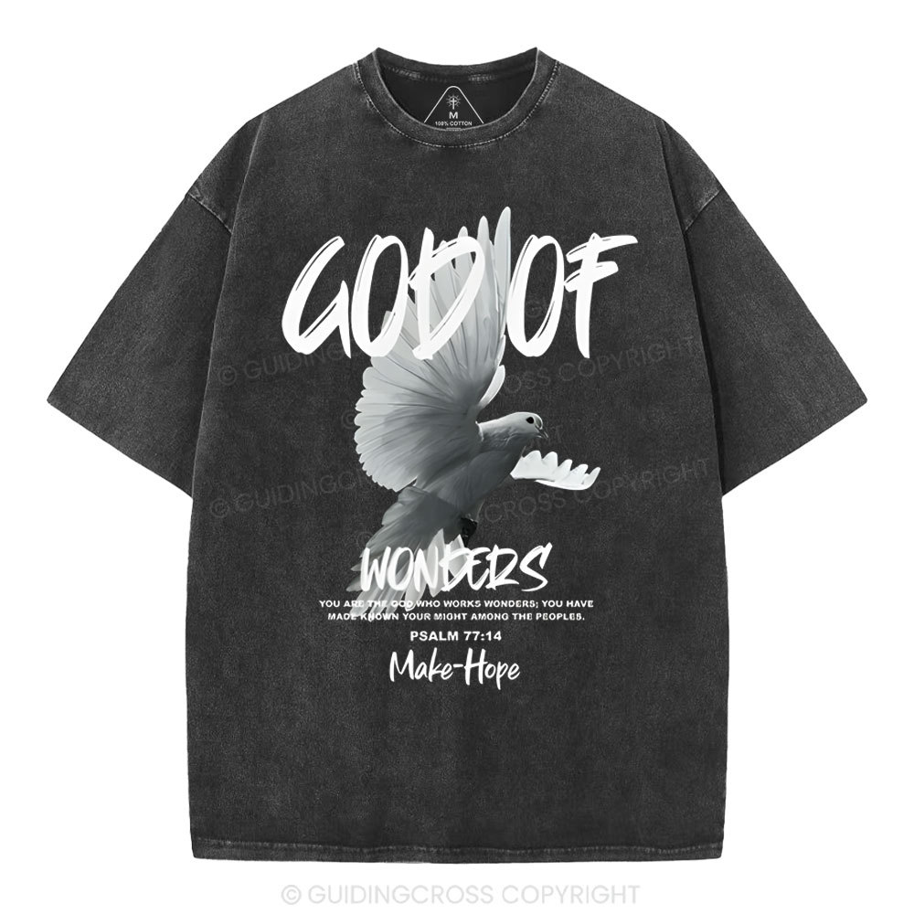 God Of Wonders Christian Washed T-Shirt