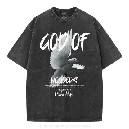 God Of Wonders Christian Washed T-Shirt