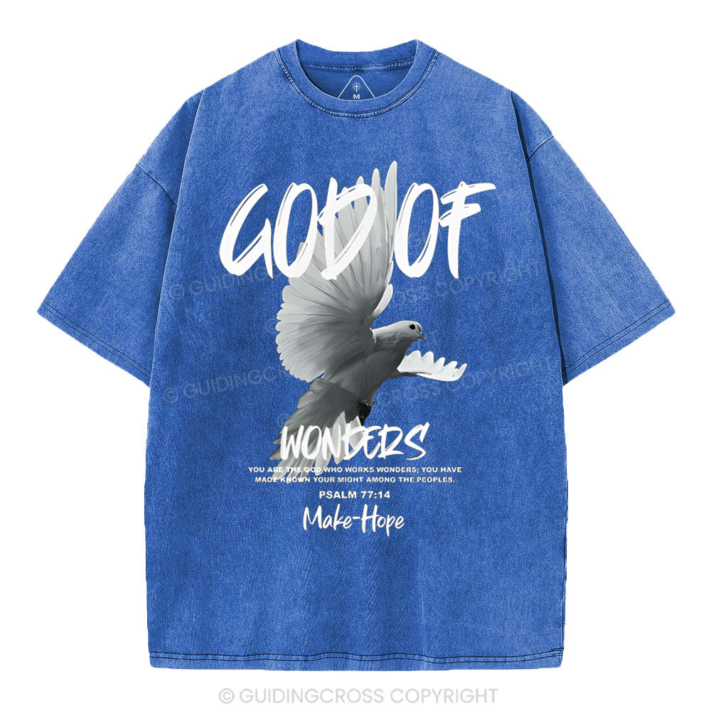 God Of Wonders Christian Washed T-Shirt