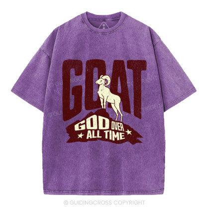 God Over All Time Christian Washed T-Shirt