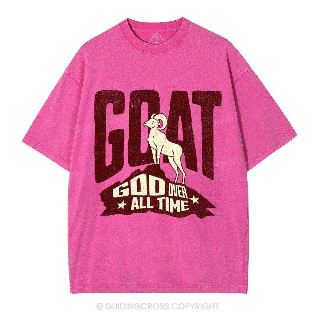 God Over All Time Christian Washed T-Shirt