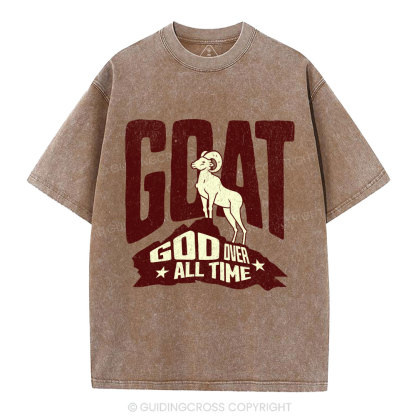 God Over All Time Christian Washed T-Shirt