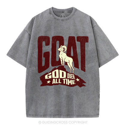 God Over All Time Christian Washed T-Shirt