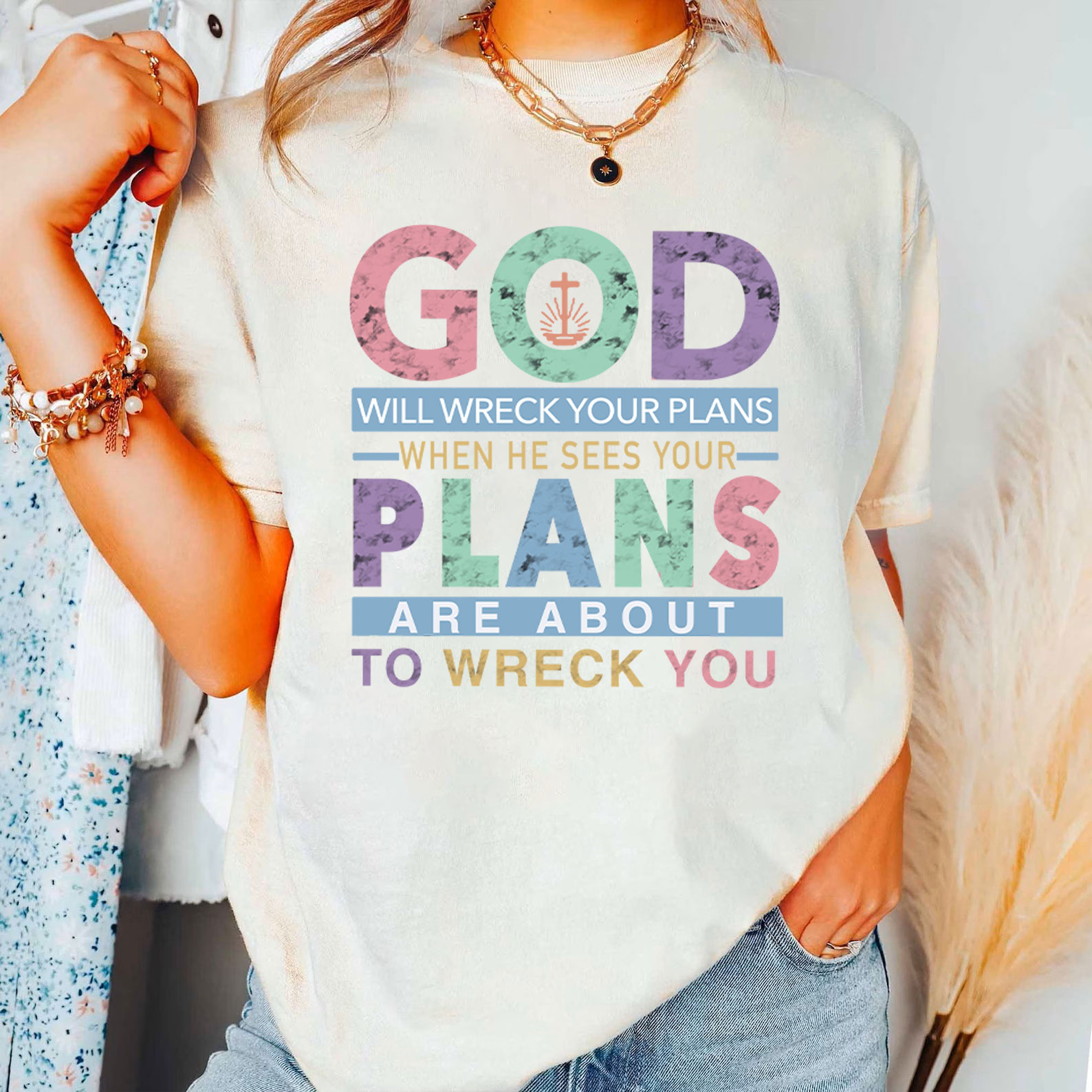 God Plans Christian T-Shirt