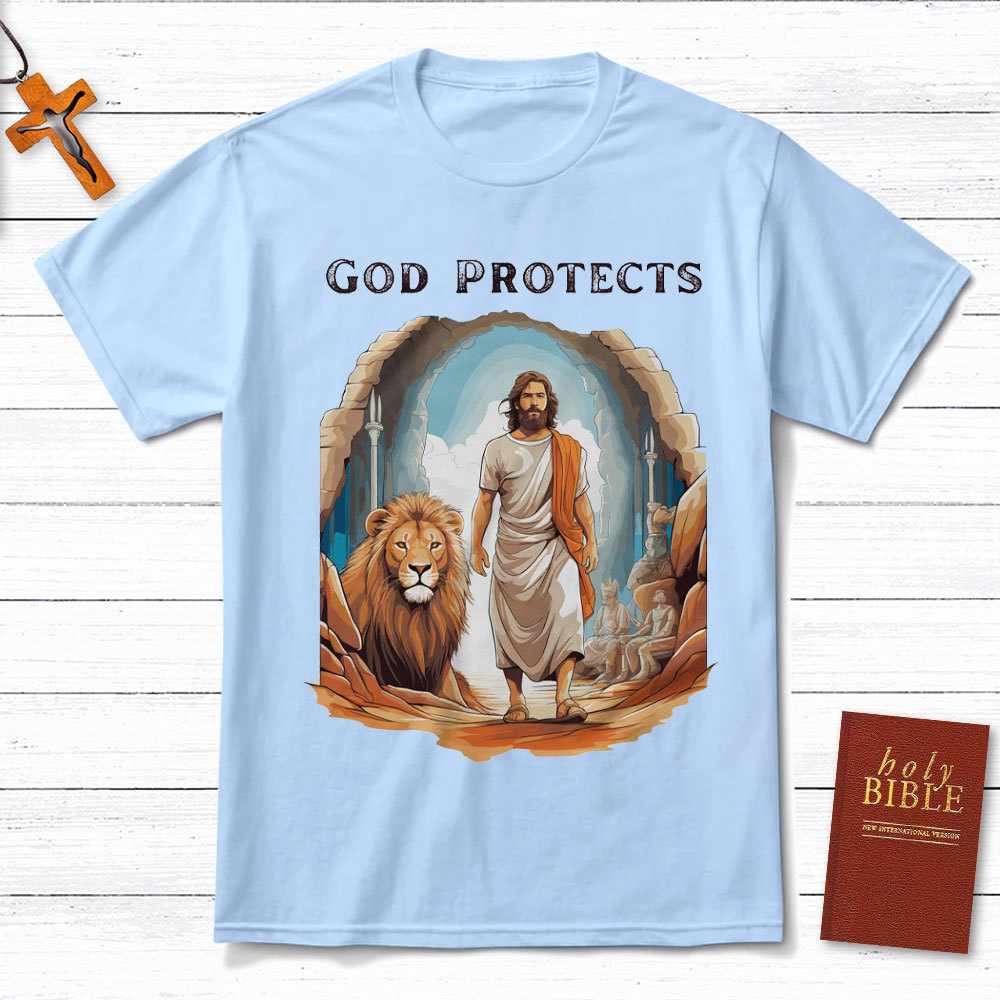God Protects Christian T-Shirt
