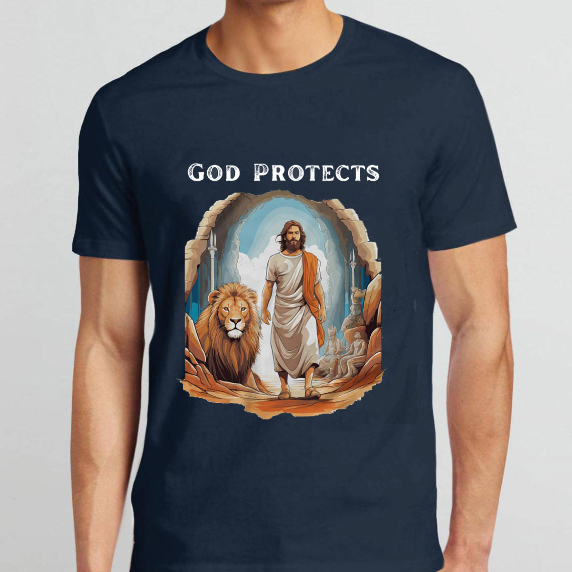 God Protects Christian T-Shirt